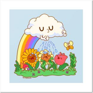 Peeing Cloud ~ Spring Showers Posters and Art